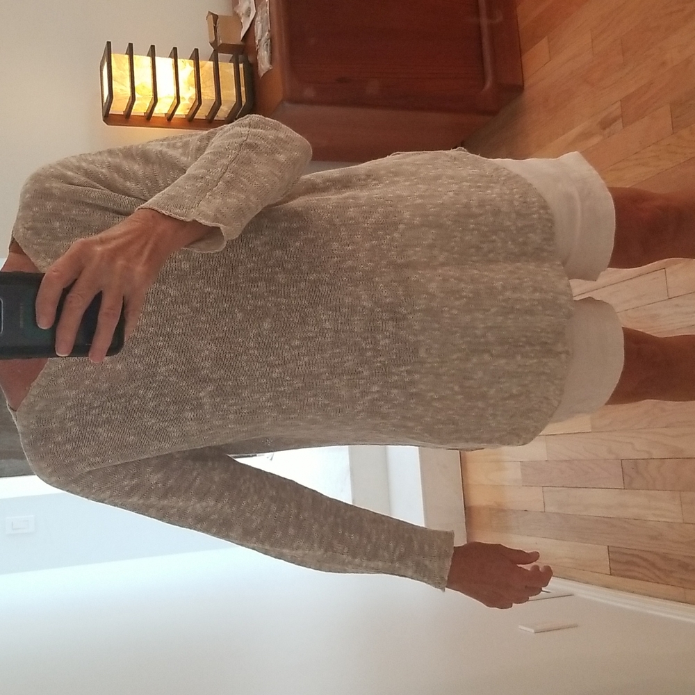 Eileen Fisher linen/cotton tunic sweater